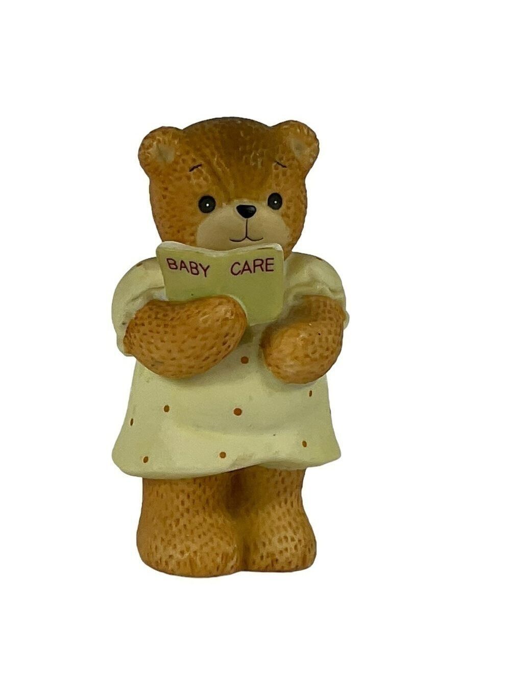 Pregnant Mama Bear Baby Care Vintage 1985 Lucy and Me Bear Figurine by Lucy Rigg